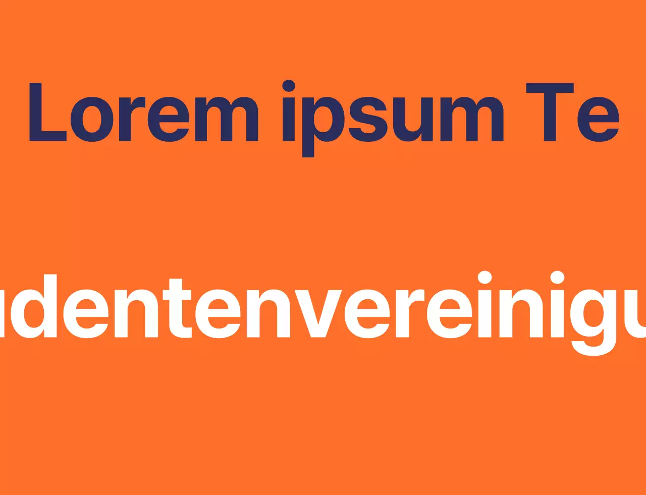 Weste der Schülervertretung der High School mit orange-navyblauem Schulsymbol-Logo