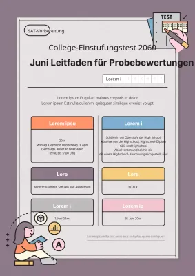 Führen Sie ein Probetraining mit einem lila Testpapier durch