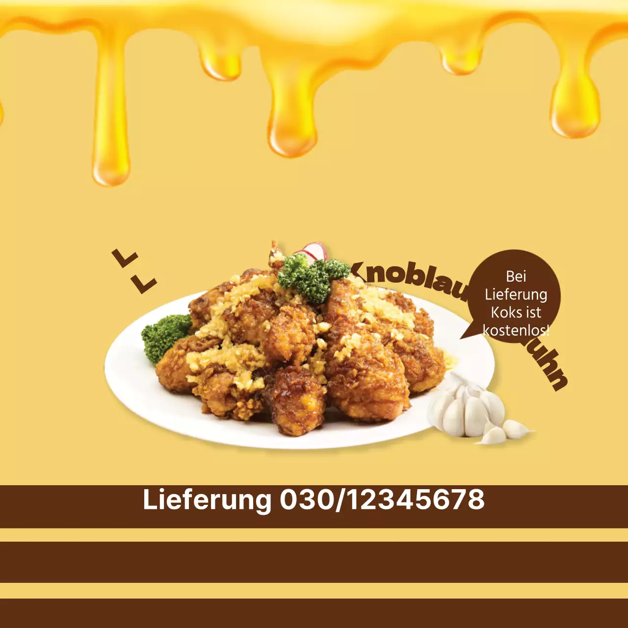 Honig-Knoblauch-Huhn