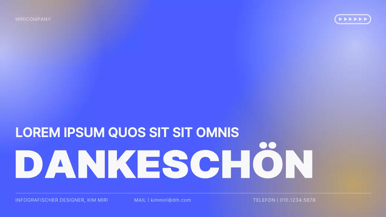 Gelber und blauer Farbverlauf Einfache Diagramme und Infografiken Konzeptioneller Leistungsbericht