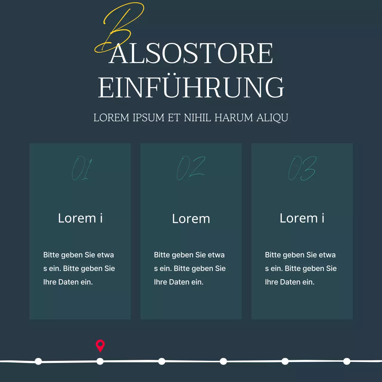 Ein Leitfaden für eine moderne Buchhandlung in Marineblau