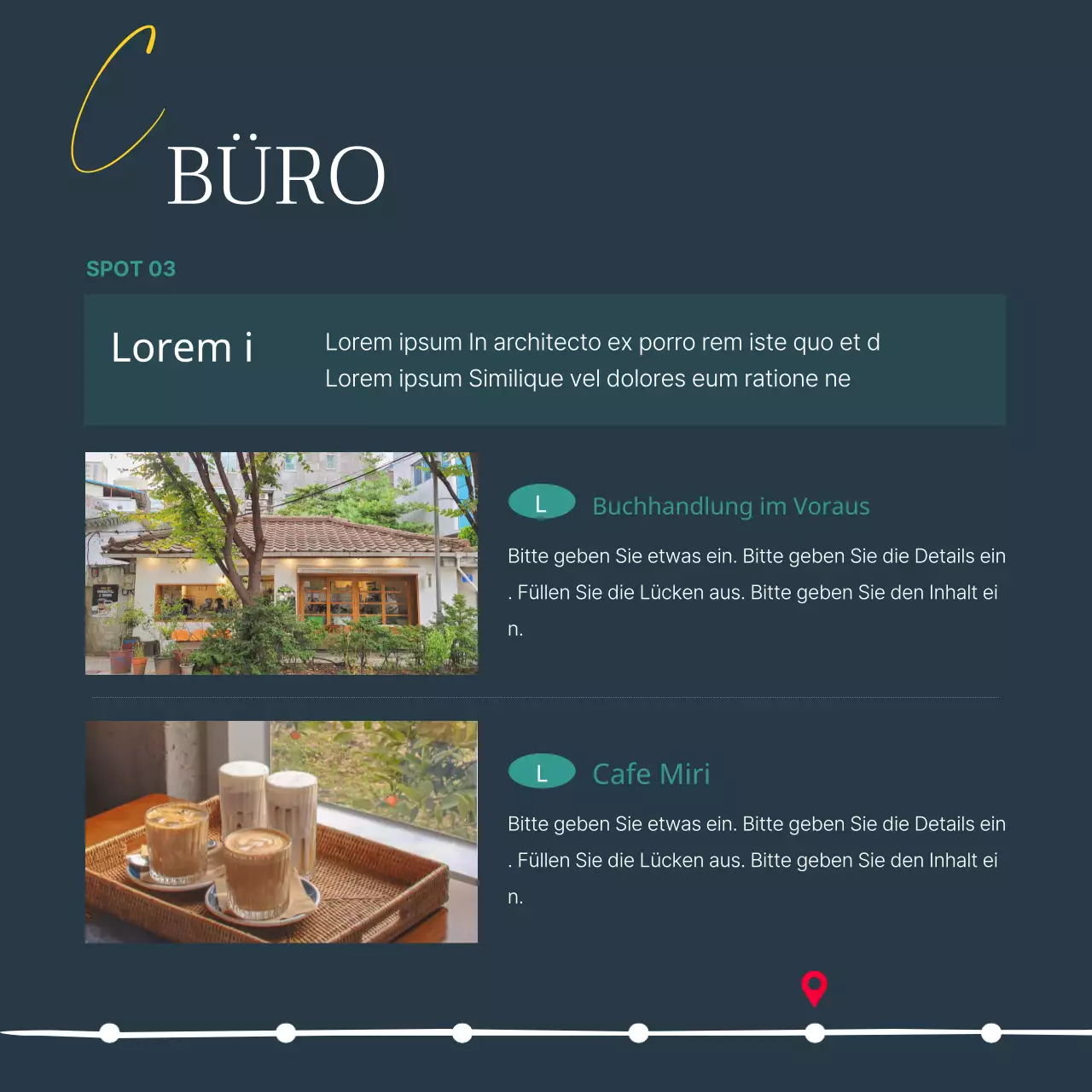 Ein Leitfaden für eine moderne Buchhandlung in Marineblau