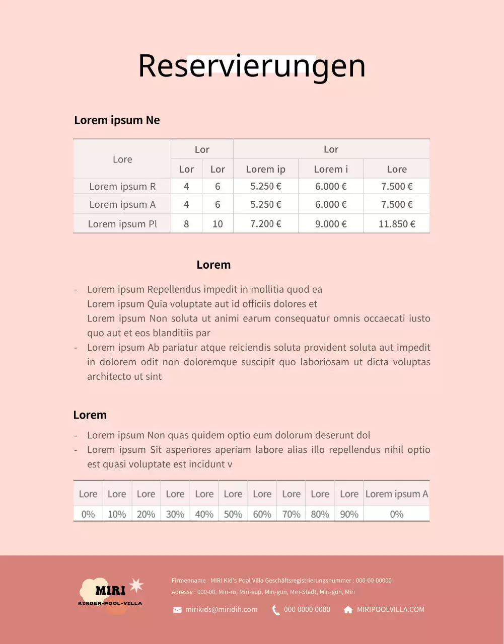 Vorstellung und Buchung von hübschen pastellfarbenen Kinderpensionen