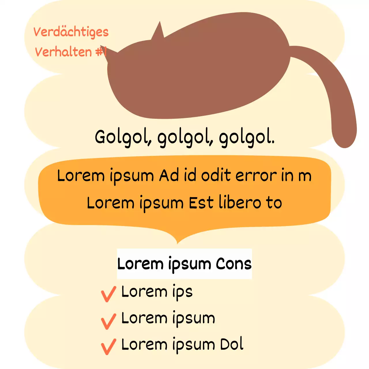 Brown und Yellow's liebenswerte Katzensprachgeschichte