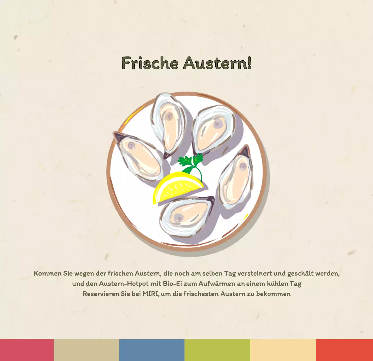 Traditioneller koreanischer Restaurantkonzept-Gutscheinkalender in Beige und Braun