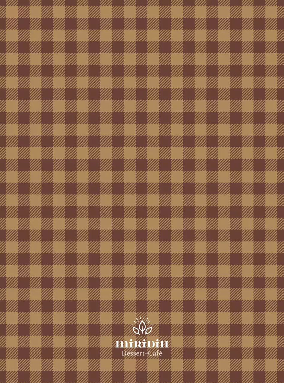 Werbung für ein einfaches weißes und braunes Cafe-Menü