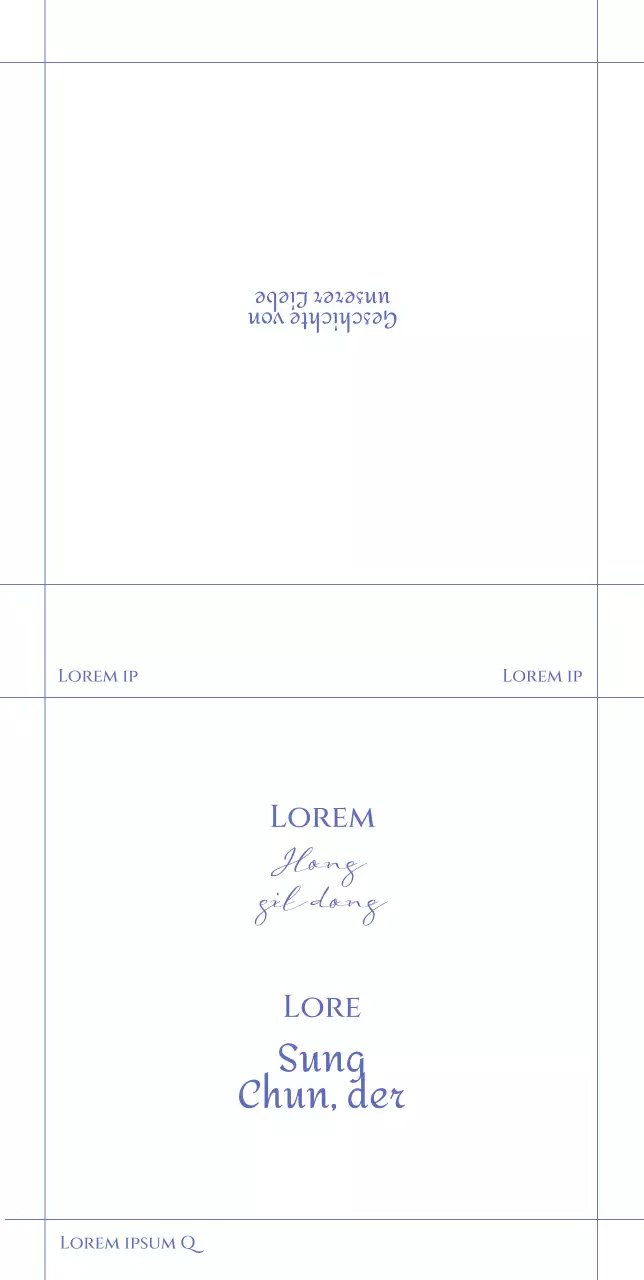 Einfache Hochzeitseinladung mit Linien auf weißem Hintergrund