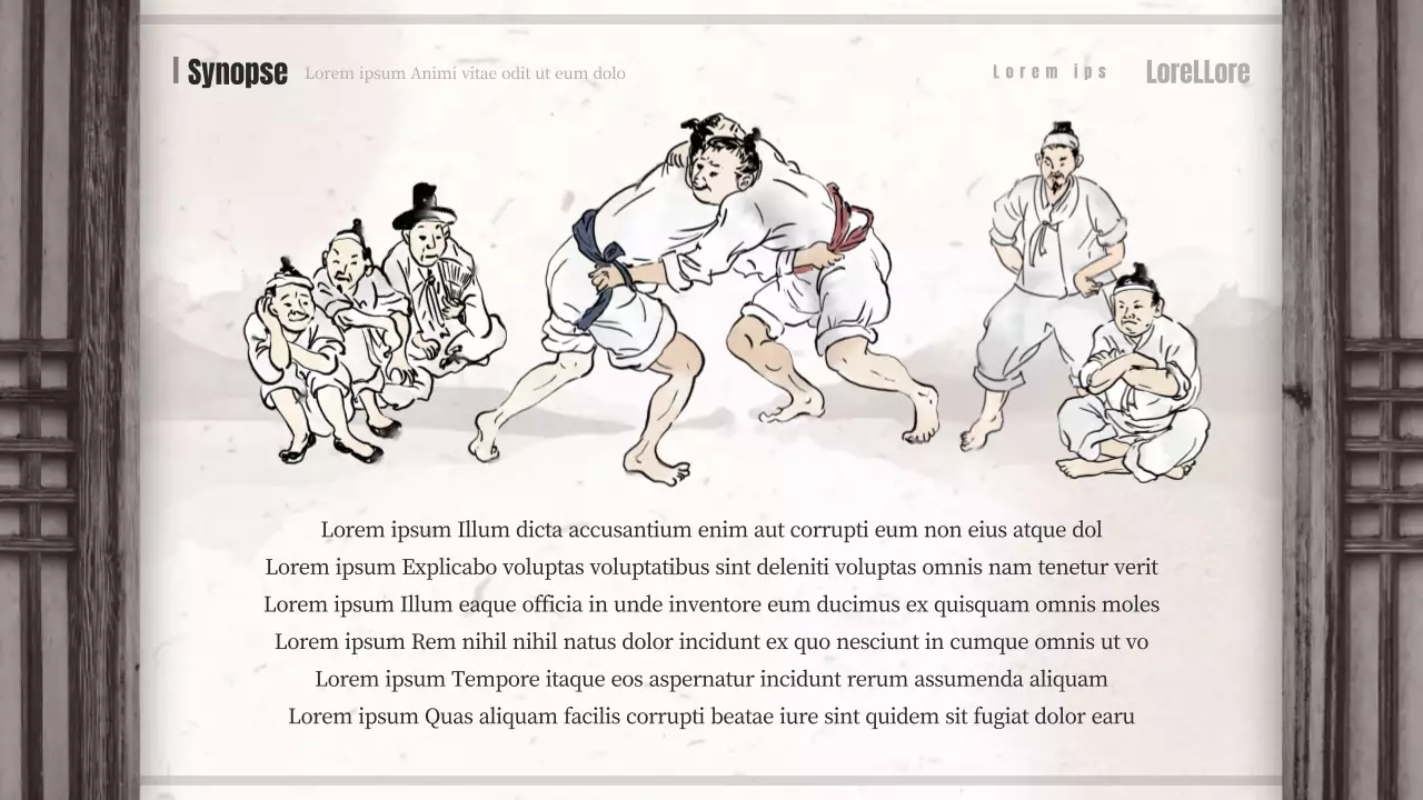 Braun und beige orientalisation konzept sagas wrestling webtoon vorschlag