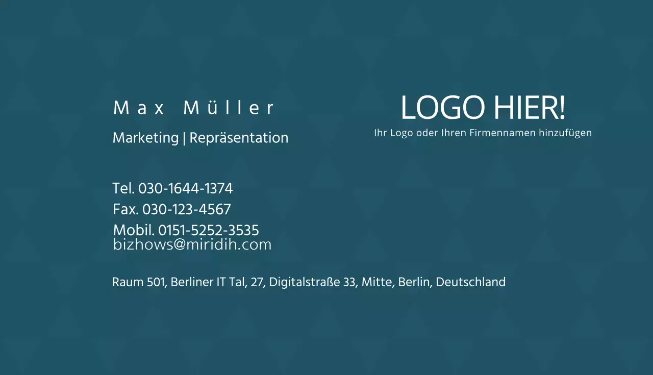 Visitenkarten für Unternehmen