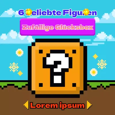 Bewerben Sie Ihre Lucky Box Veranstaltung mit einem farbenfrohen und niedlichen Spielkonzept