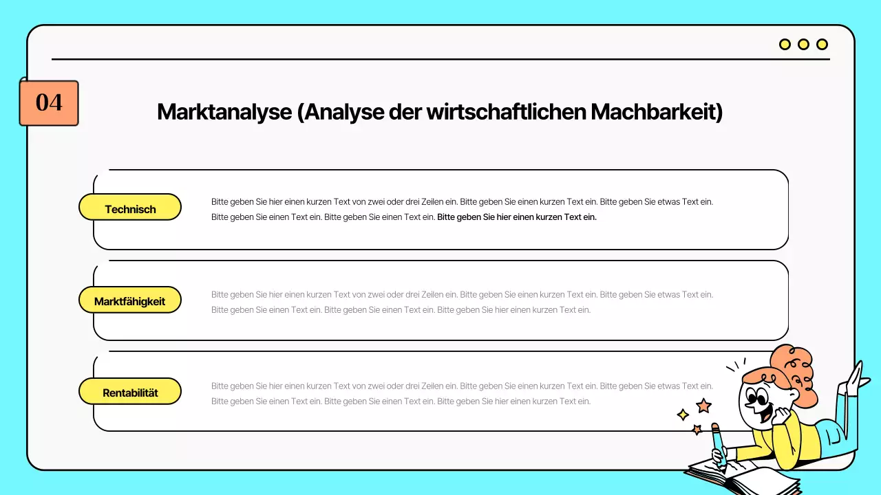 Marketingstrategien für niedliche Illustrationen in Mint und Gelb