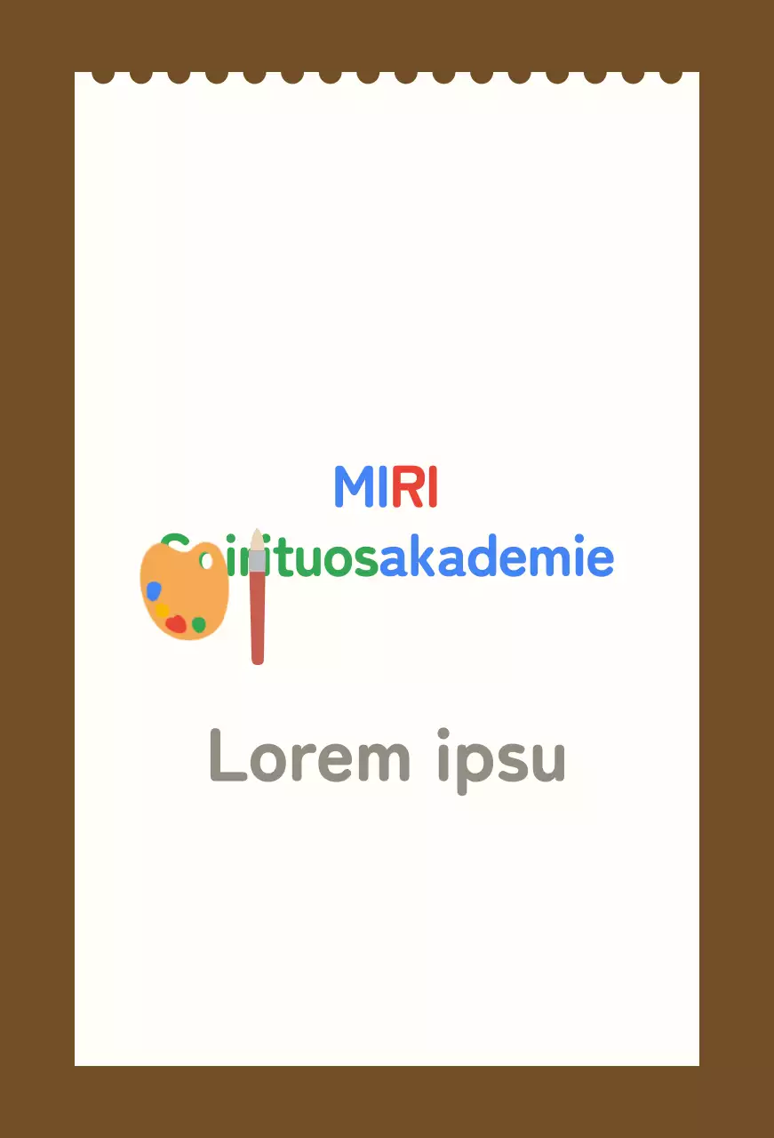 Kinderkunstschule Balsa mit weißem Skizzenbuch-Hintergrund