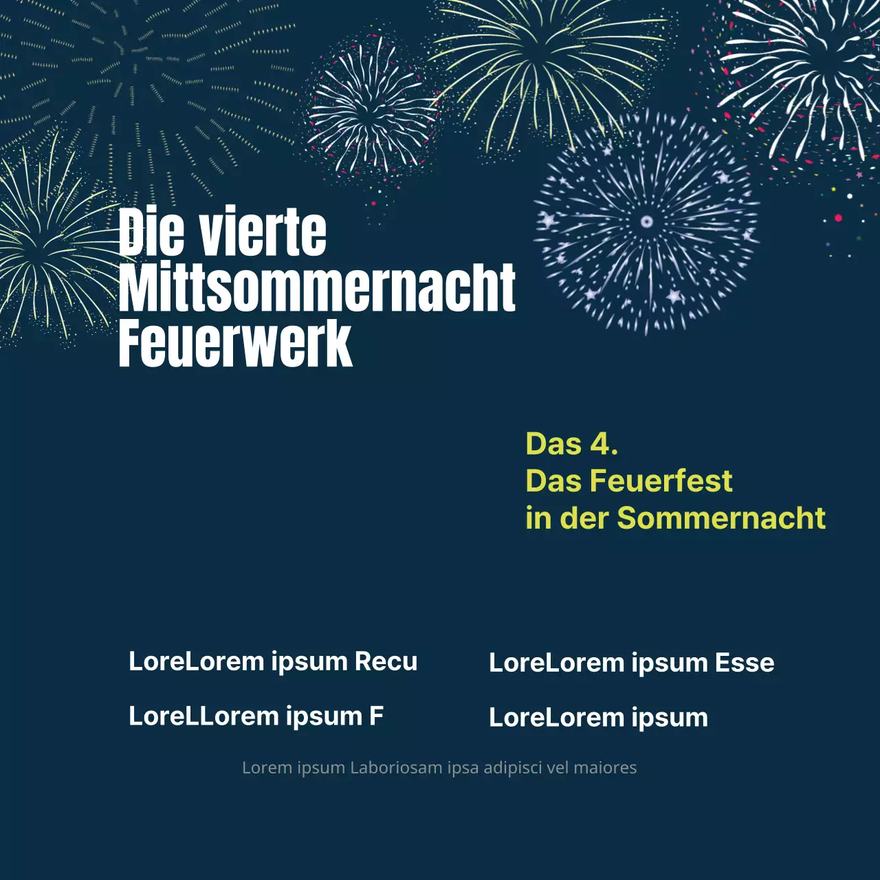 Mittsommernachtsfeuerwerk