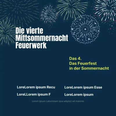 Mittsommernachtsfeuerwerk