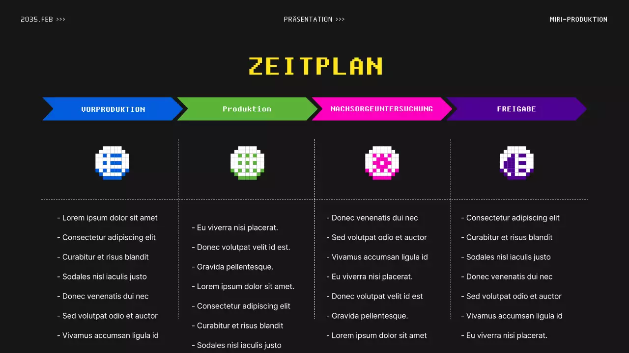 Videovorschlag für ein buntes Retro-Sendekonzept