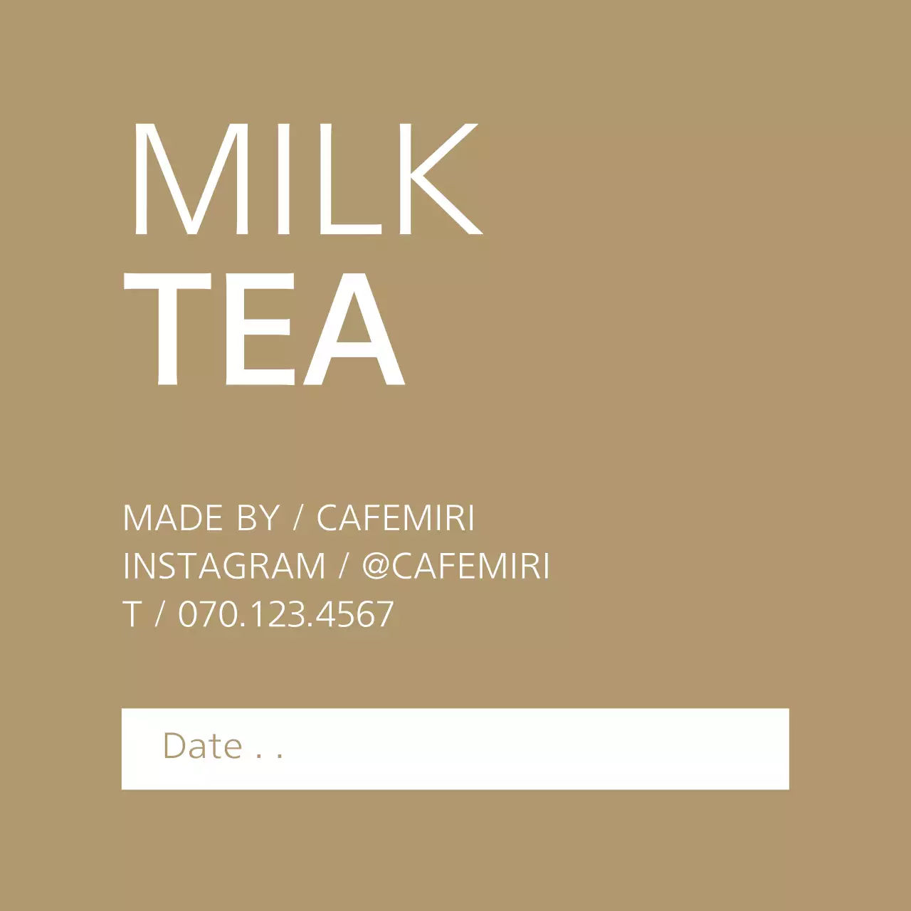 Kopi Teks Sederhana Coklat