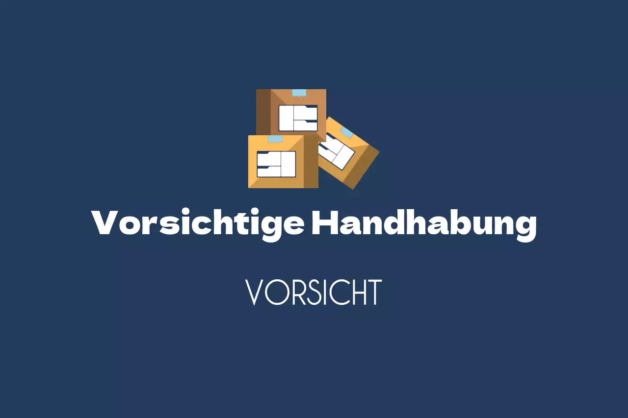 Vorsichtige Handhabung