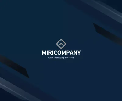 Einfaches Konzept mit marineblauem und weißem geometrischem Muster für Firmenartikel