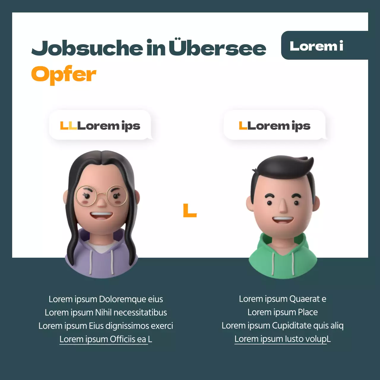 Wie Sie vermeiden können, Opfer von Betrügereien bei der Heimarbeit im Ausland zu werden, in den grünen und orangefarbenen CardNews