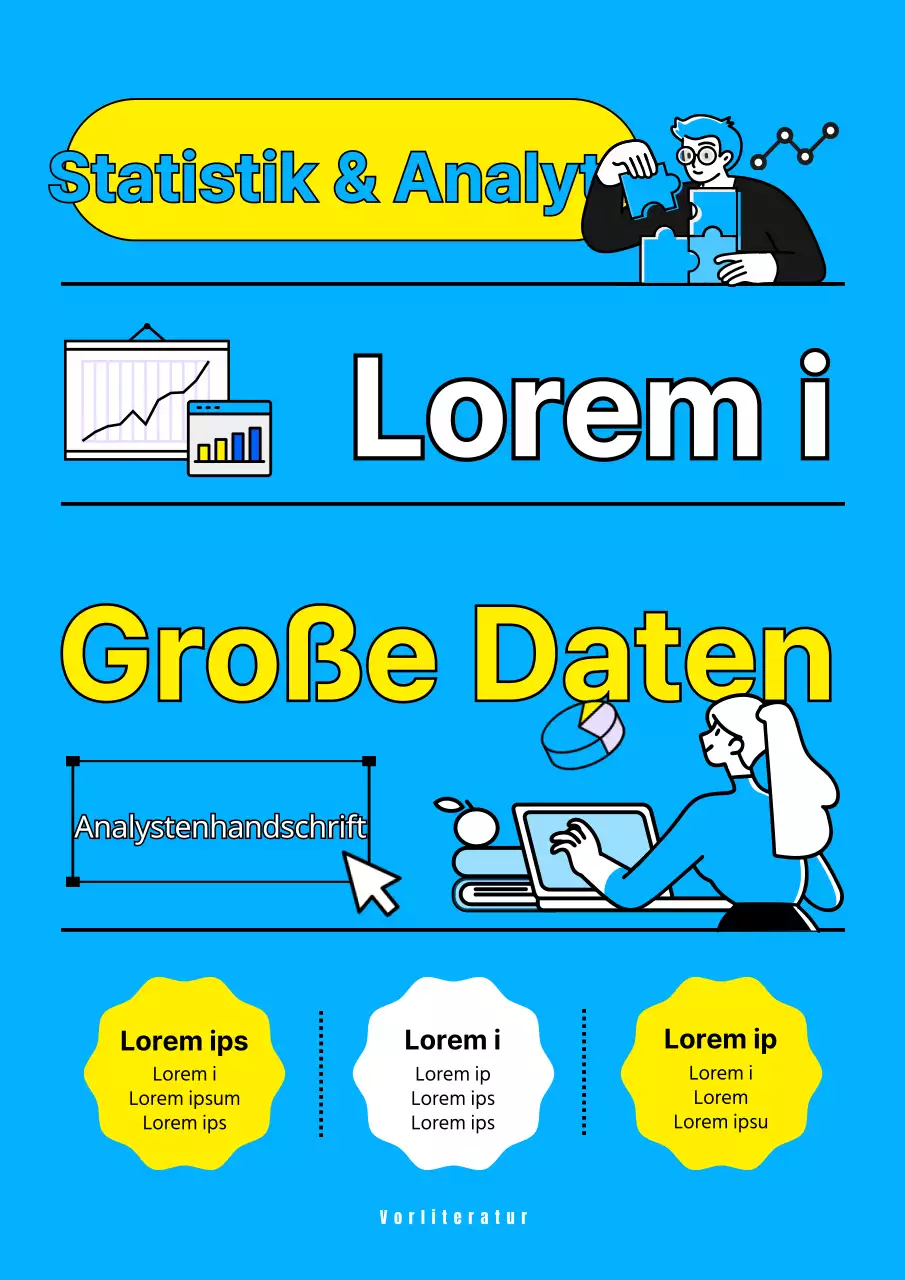 Innovativ und logisch AI in hellblau und gelb Künstliche Intelligenz Cloud Big Data Statistische Analyse Analyst Handschriftliche Frage Buch