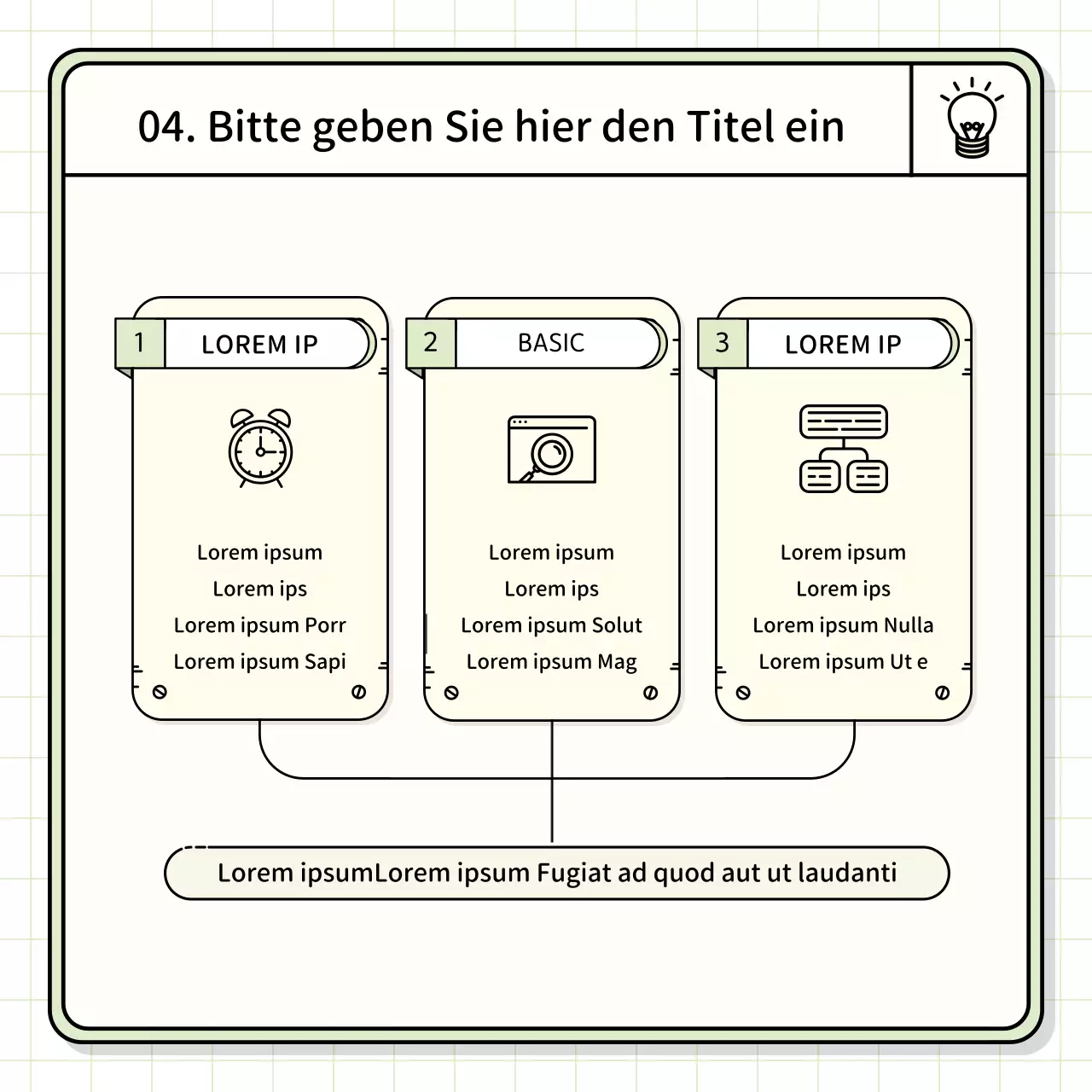 Basis-Präsentationsset in Gelb und Chartreuse