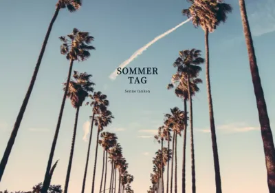 Emotionale Sommerpalmenfotos