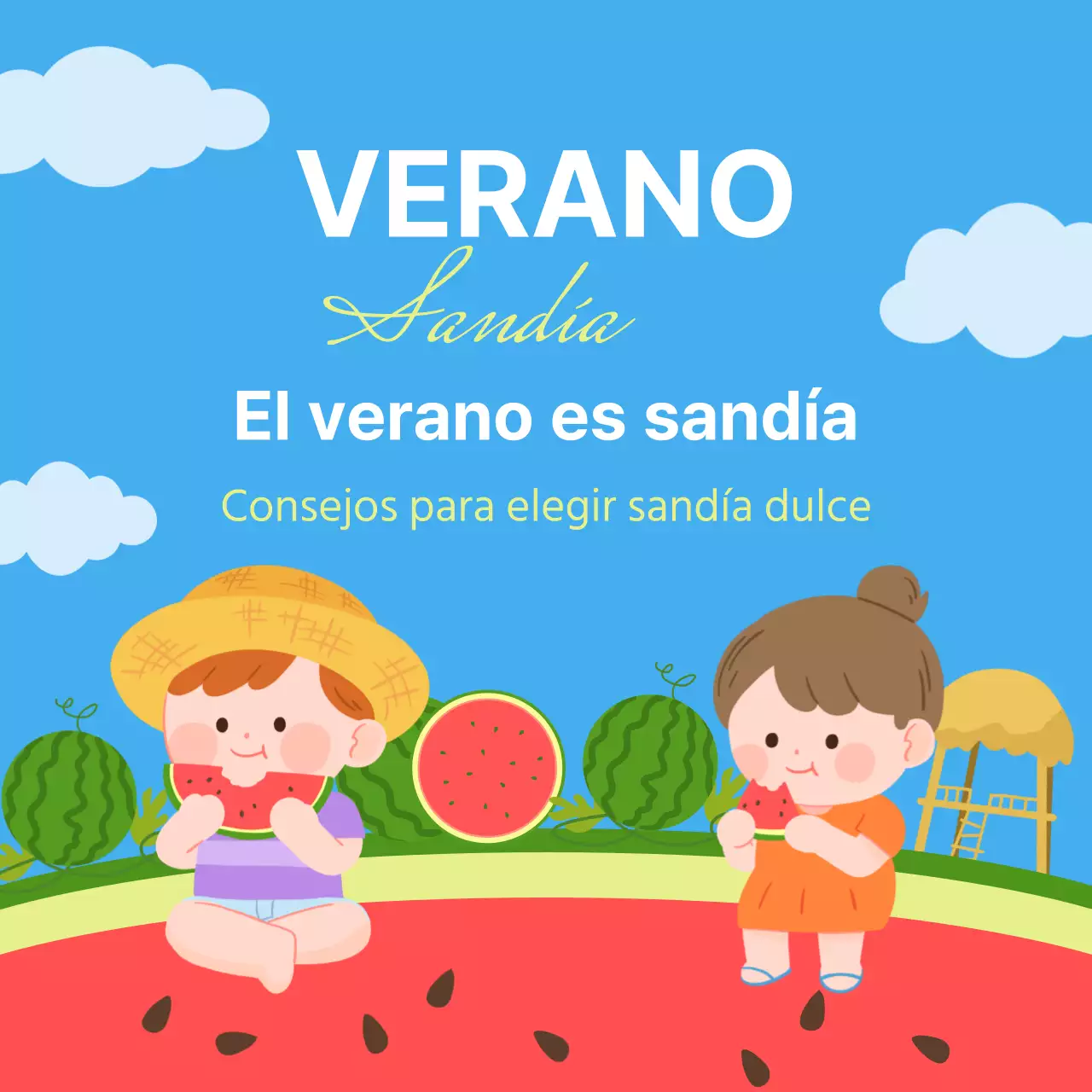 Consejos para elegir la sandía roja y celeste perfecta