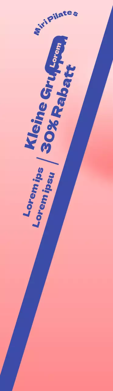 Bewerben Sie Ihre Pilates Open Veranstaltung mit einem rosa Hintergrund