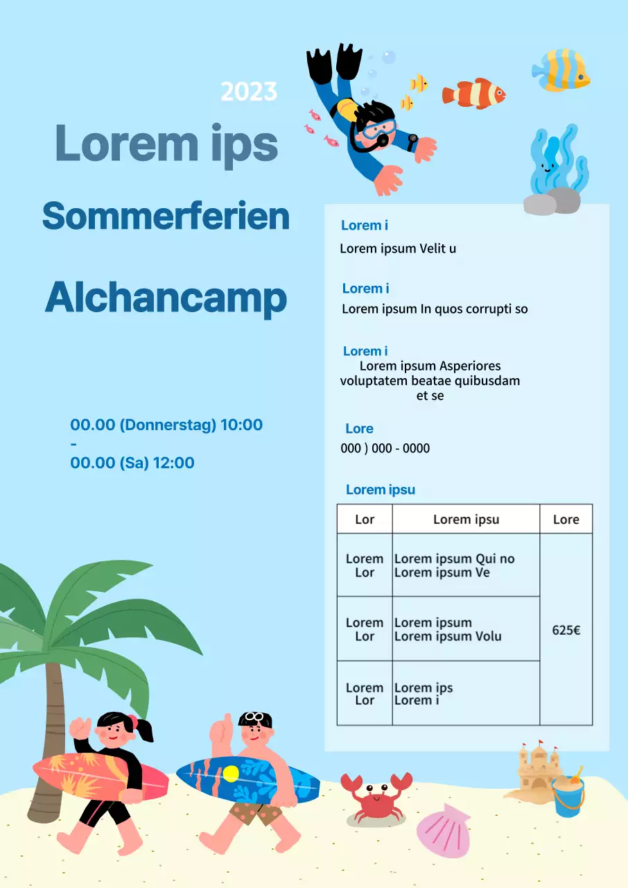 Ein Leitfaden für Ferienlager mit Menschen, die am Meer Urlaub machen