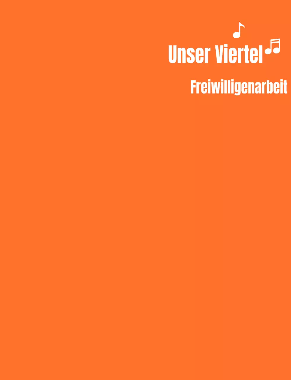 Rhythmischer Textlogostil in Orange und Weiß Freiwilligenorganisation