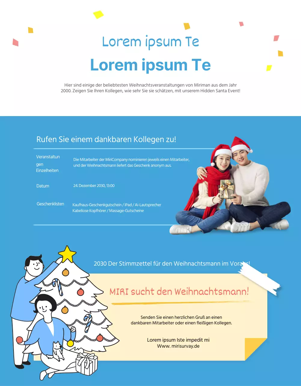 Blaue saubere Unternehmenskultur Newsletter