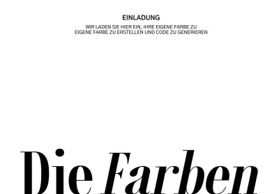 Für saubere, schlichte Messeeinladungen mit schwarzem Text