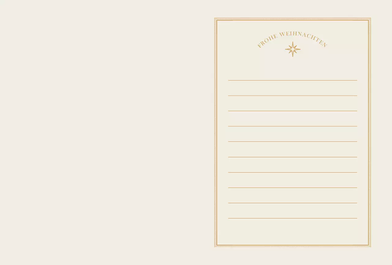 Weihnachtliches Fotolayout mit verschnörkelten Rahmen in Rot