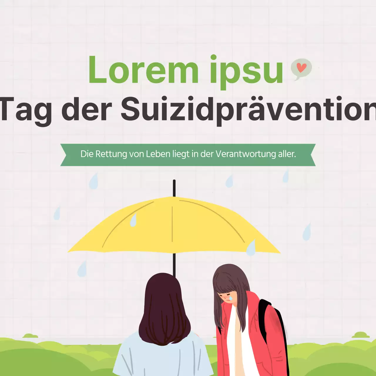 Duclass Welt-Suizid-Präventionstag KarteNews Design