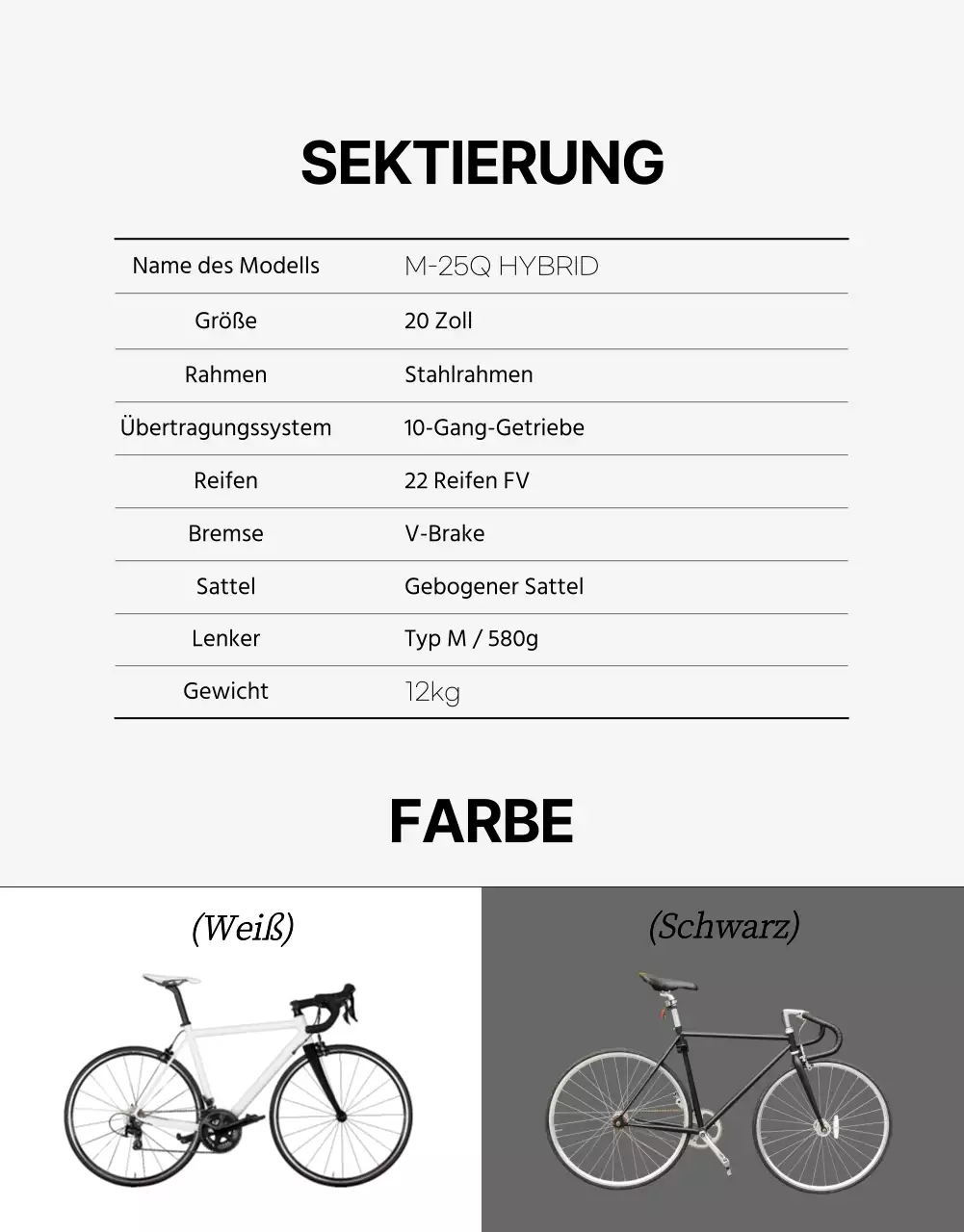 Fahrradveranstaltung mit grauem Hintergrund und klaren Linien