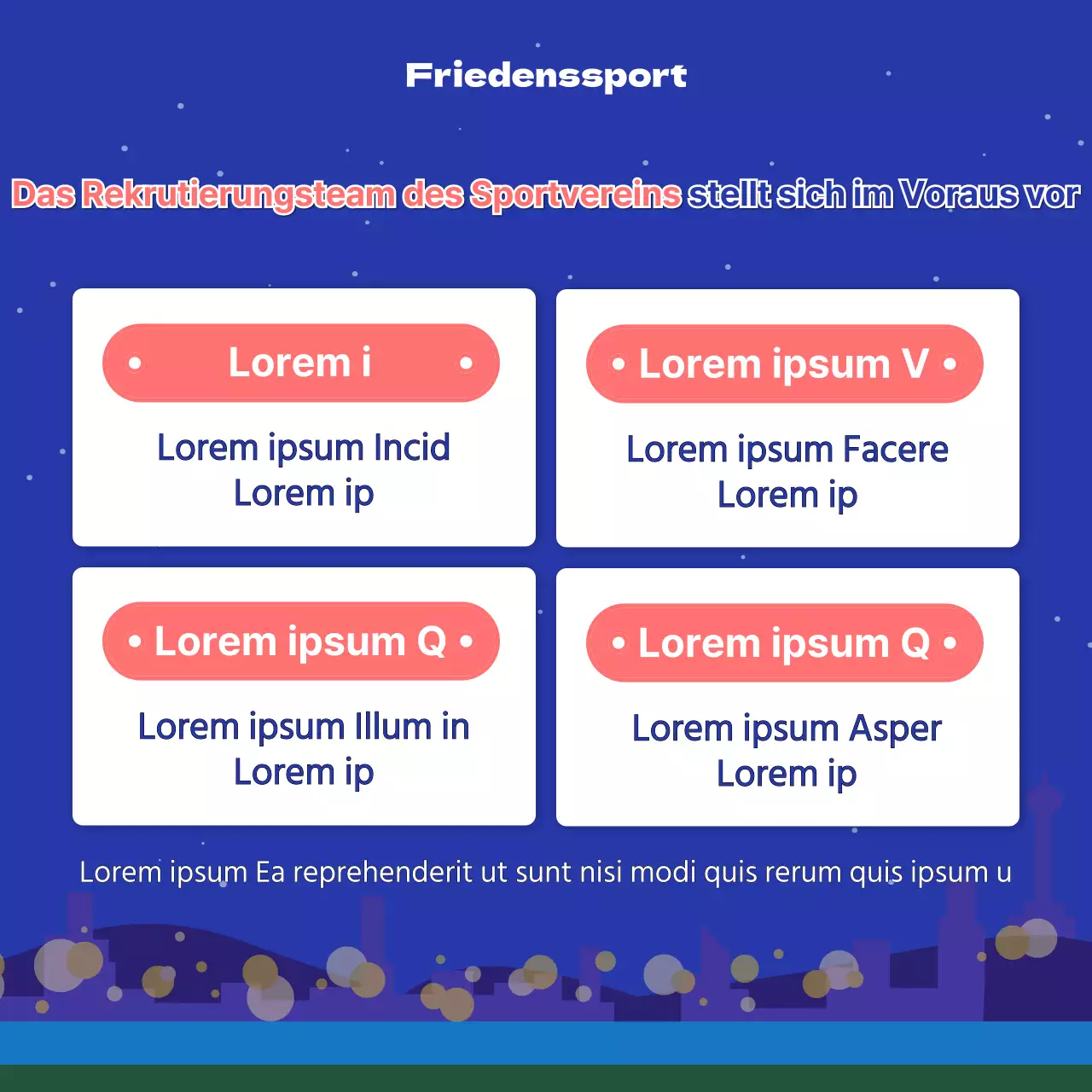 Förderung von Basissportvereinen in Blau und Rosa