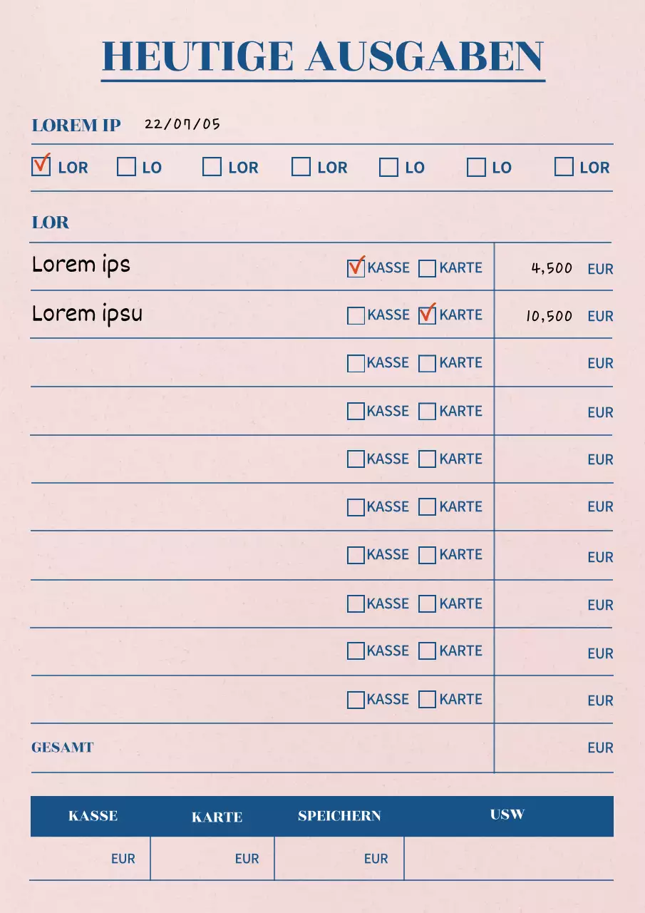 Heutige Ausgabengeschichte und Taschenbuch in hellrosa