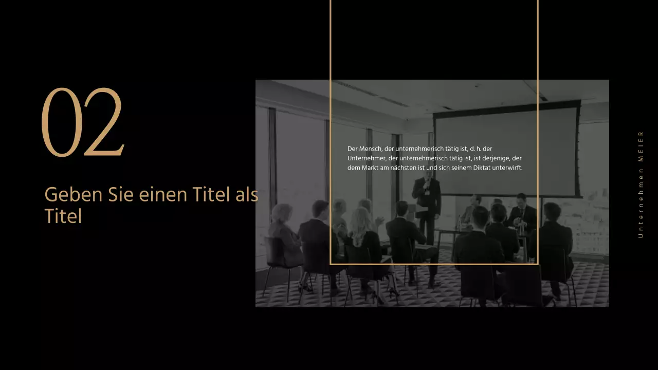 Geschäftspräsentationen