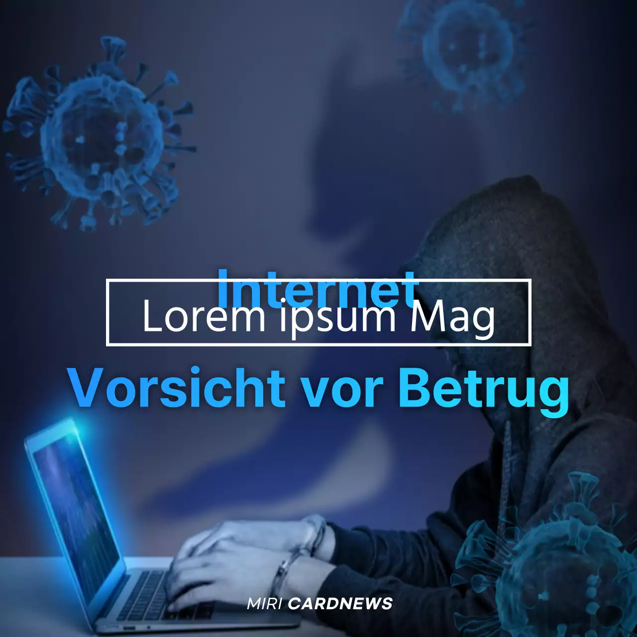 bluetonephotoEinfacheInternetScamCardNews