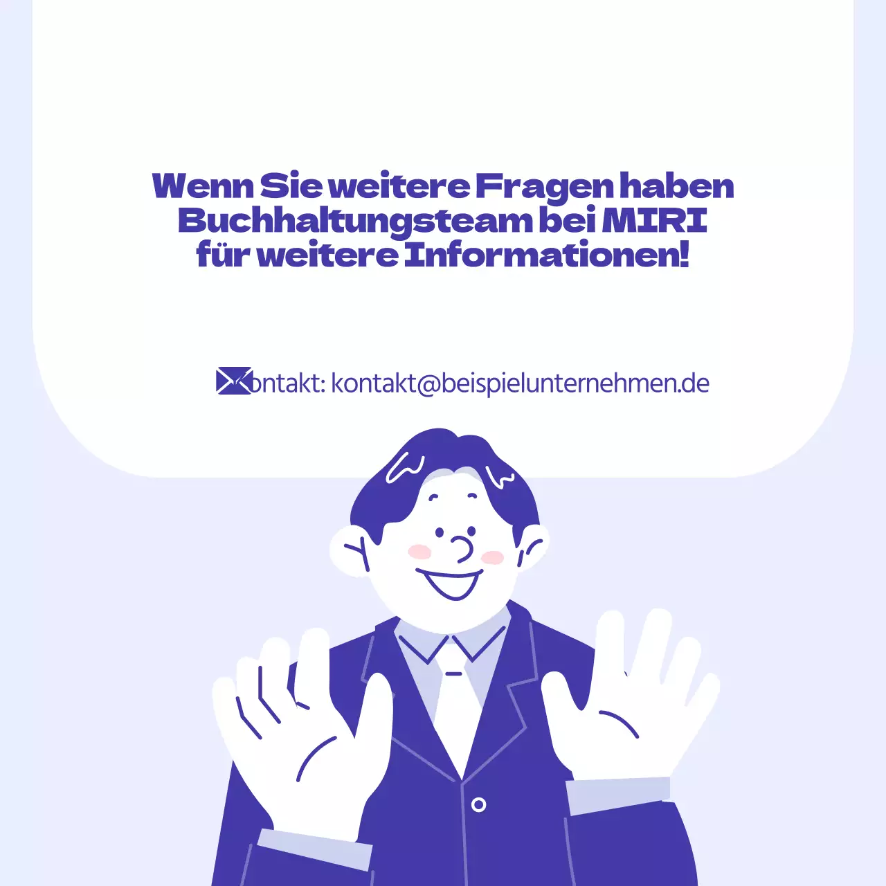 Blaue, minimalistische Informationen über die Altersvorsorge