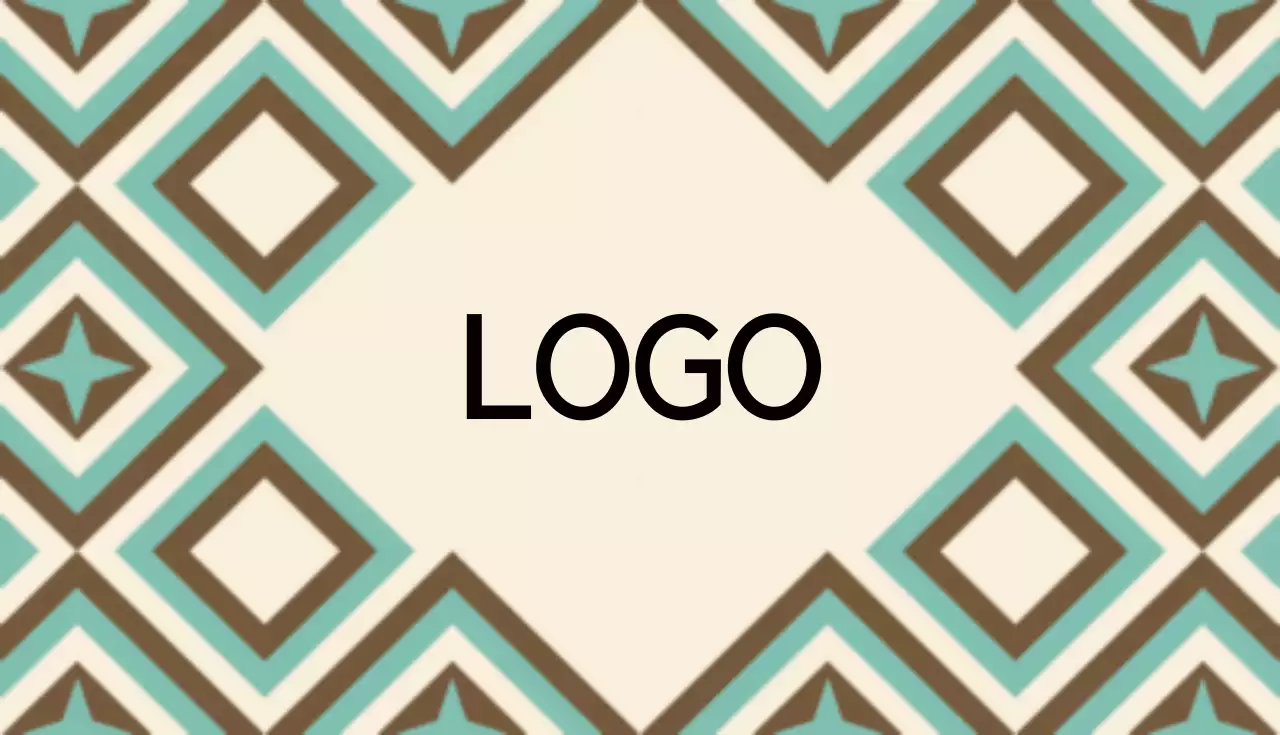 水色 モダン ビジネス 名刺