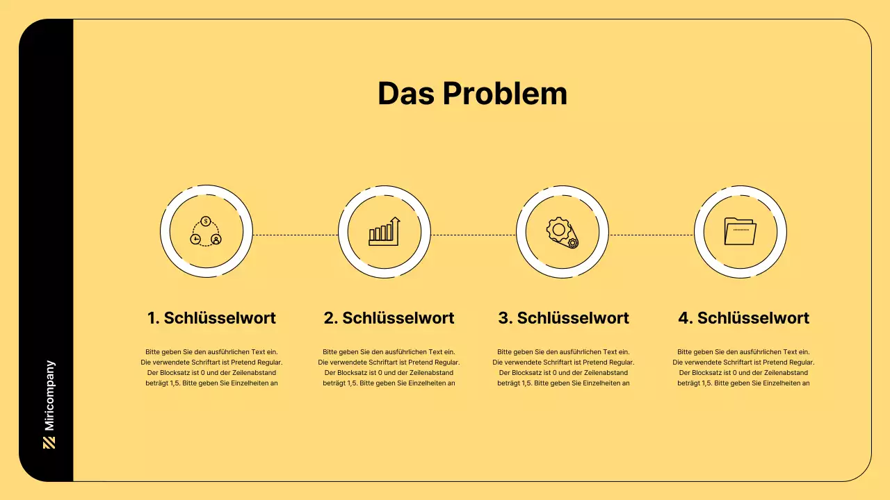 Business-Illustration mit einfachen Linien und gelber Farbe