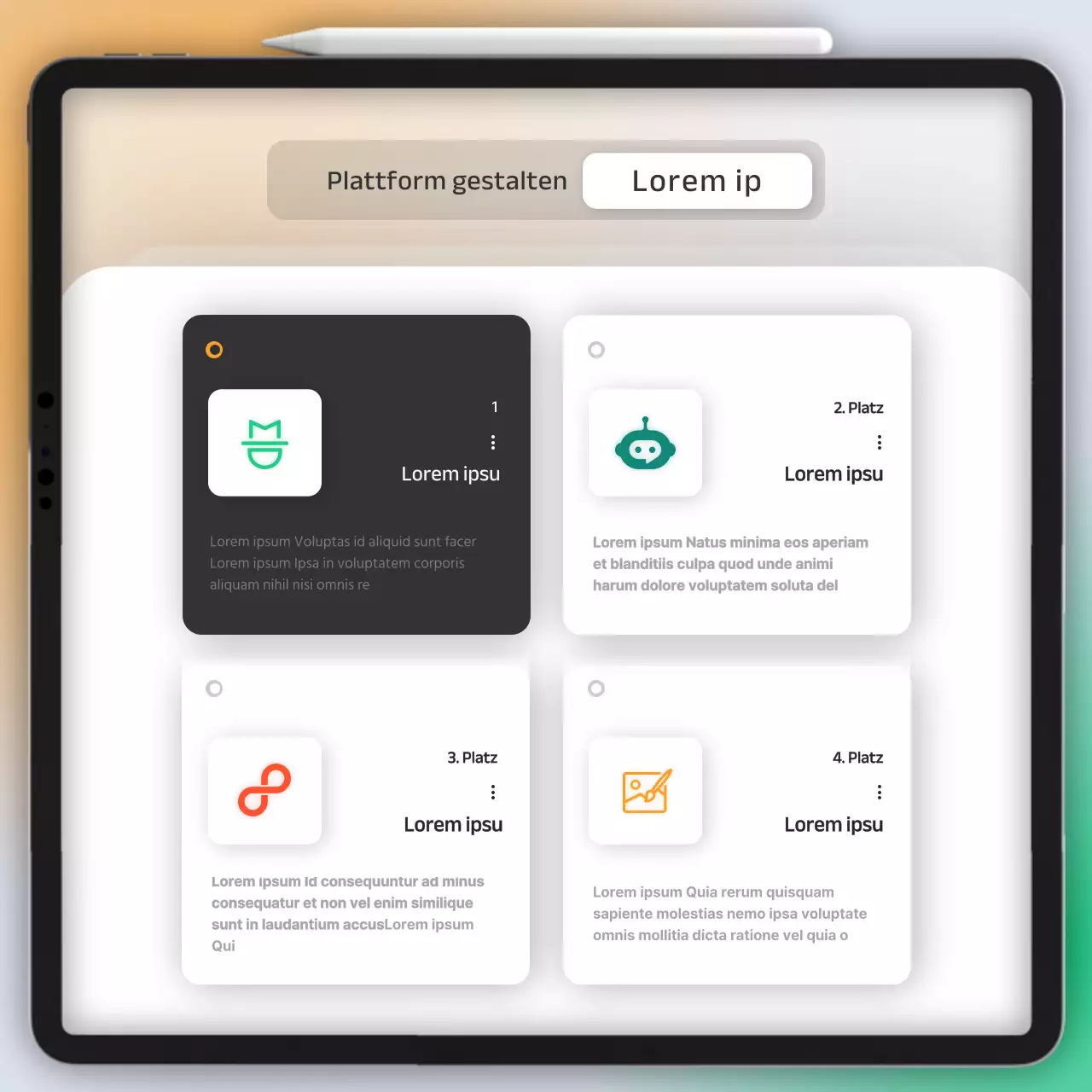 Ergebnisbericht der Umfrage zum Gradient UI-Konzept