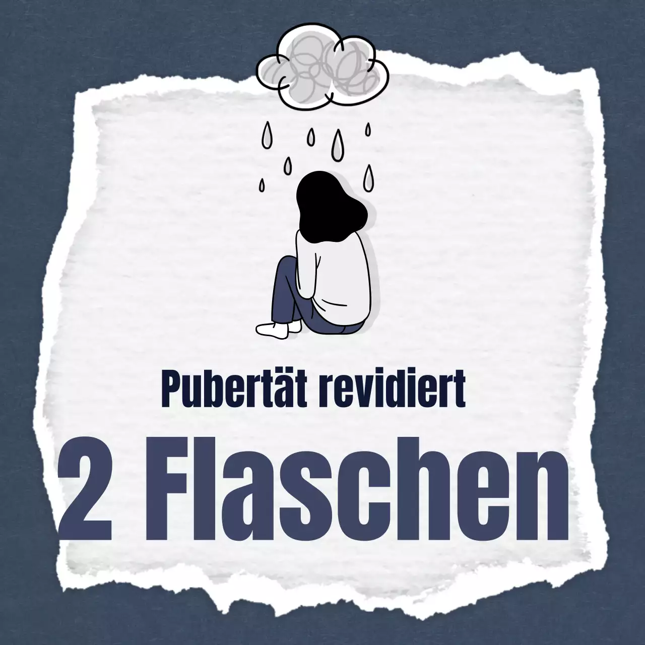 Werbung für ein minimalistisches, marineblaues und graues Zwei-mal-zwei-Beratungszentrum