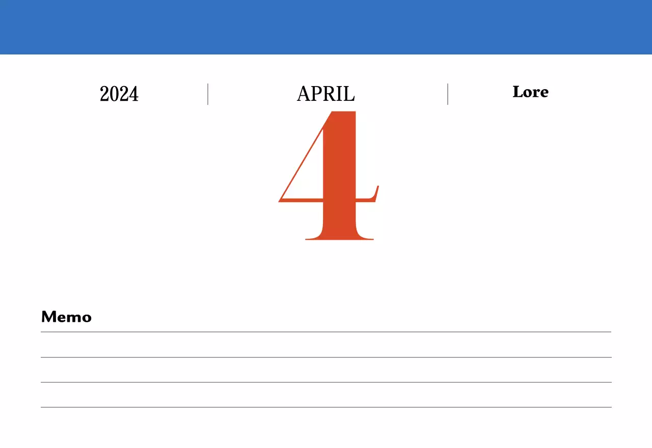 Retro-Konzept Nostalgie-Kalender in rot und blau