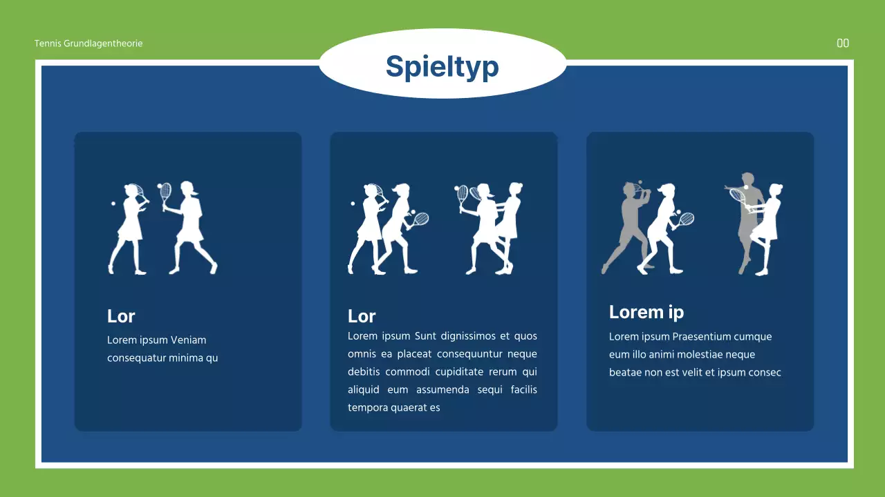 Grüne und blaue Sportgrundlagen - Theorie erklärt Präsentation für die Mittelstufe