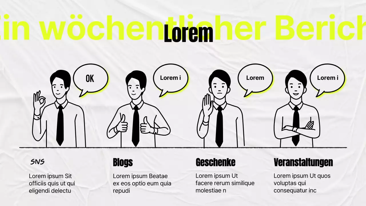 Einfaches Studienprotokoll in Gelb und Grau