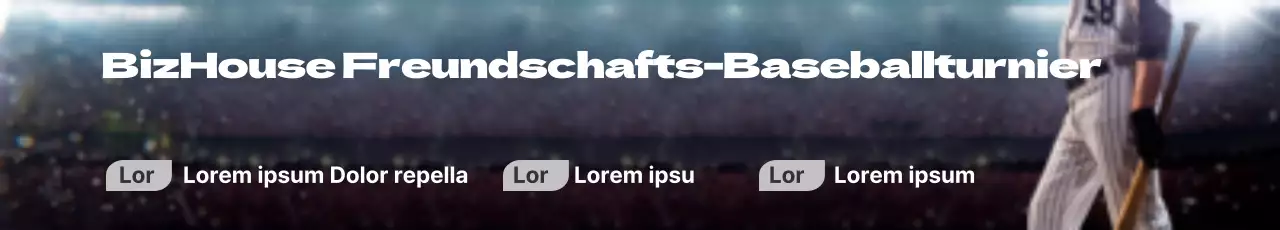 Freundschaftsturniere im Baseball