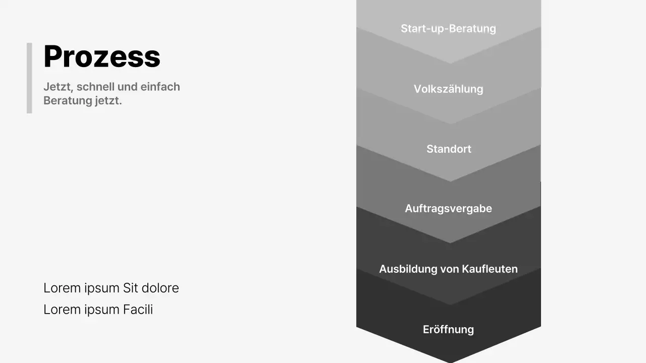 Ein modernes Geschäftsangebot in Schwarz und Weiß