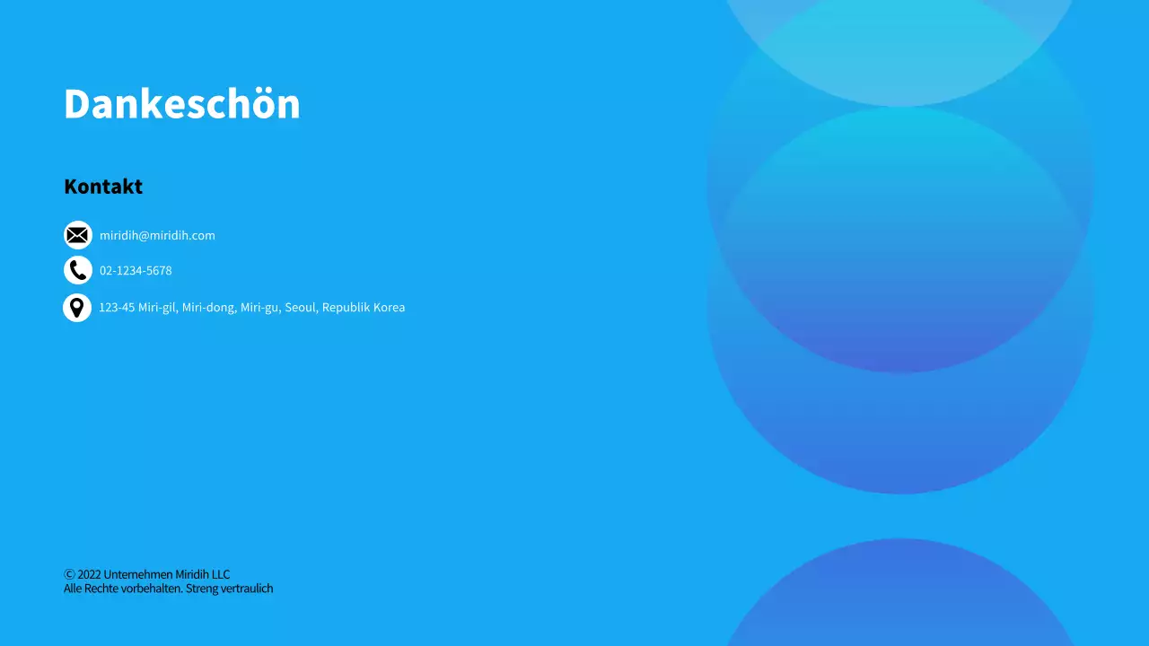 Ein einfaches, blau-weißes Anschreiben für Unternehmen